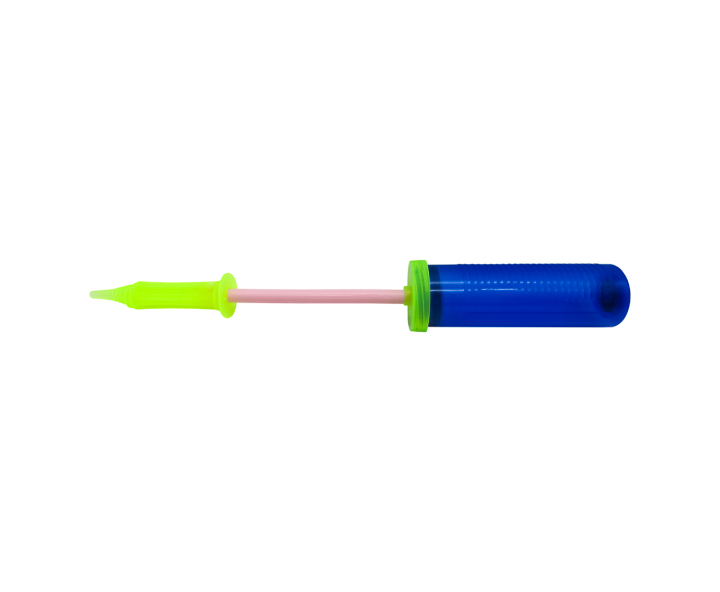 INFLADOR DE GLOBO MANUAL TRANSP. AZUL