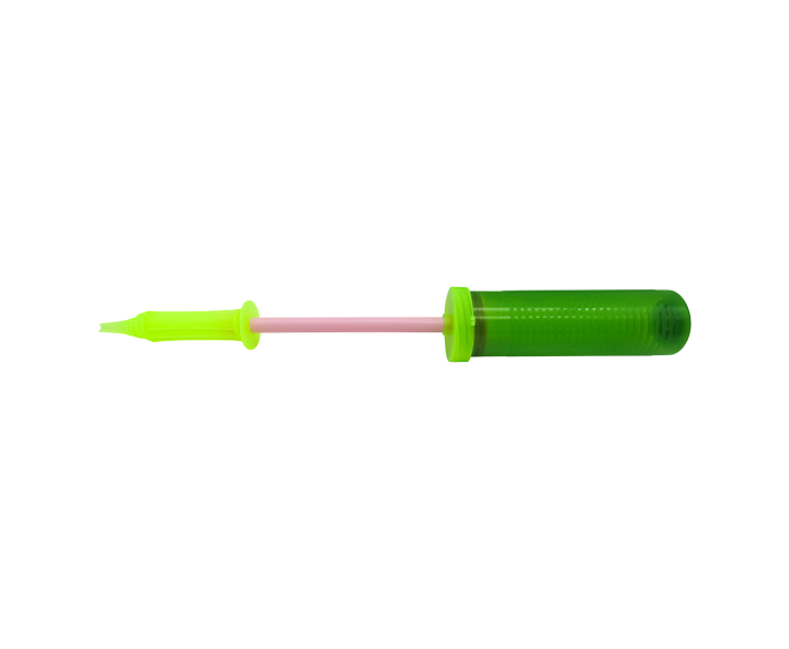 INFLADOR DE GLOBO MANUAL TRANSP. VERDE