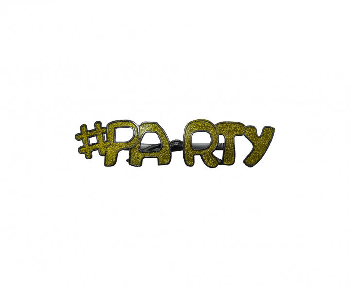 LENTE PLASTICO “PARTY” DORADO