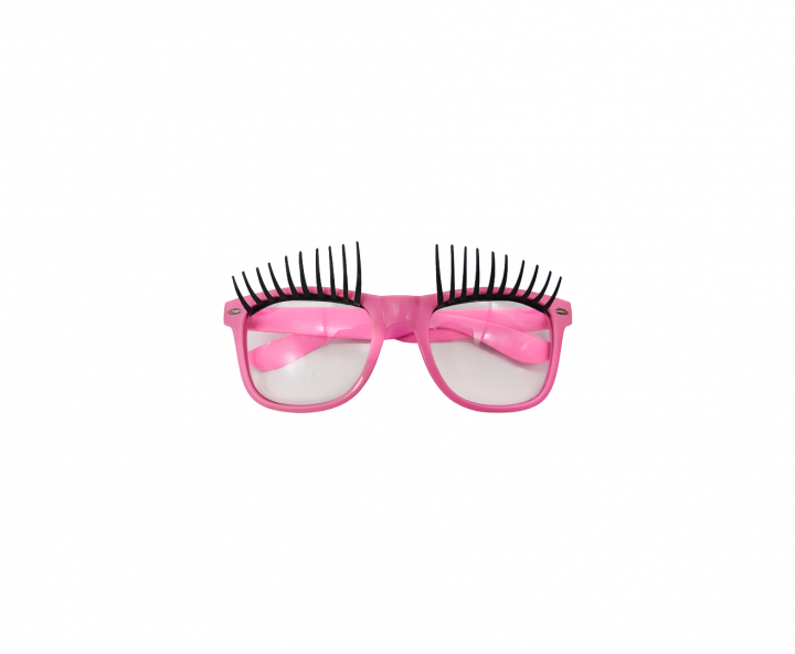 LENTE PLASTICO PESTAÑA ROSADO