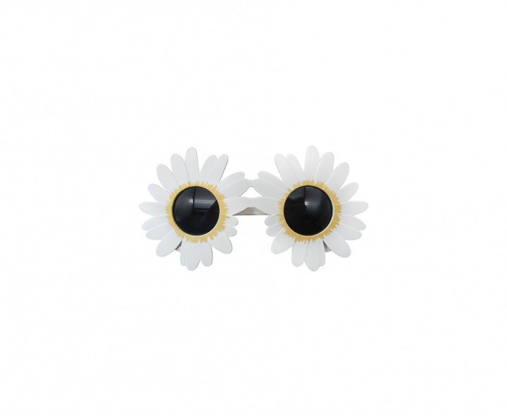 LENTE PLASTICO FLOR BLANCO
