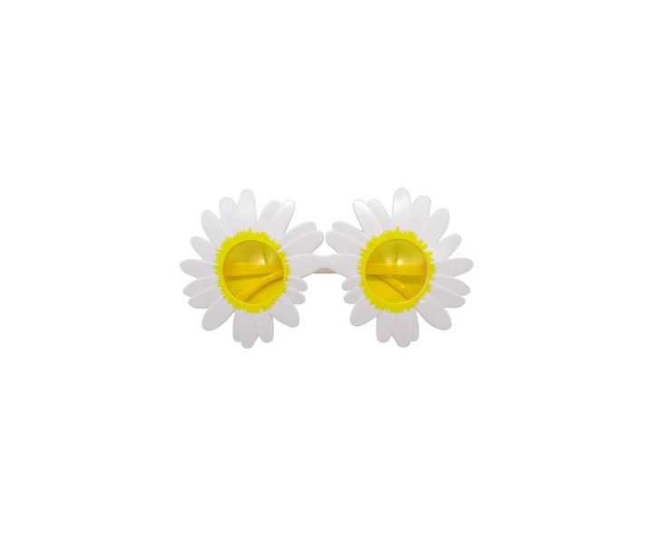 LENTE PLASTICO FLOR BLANCO