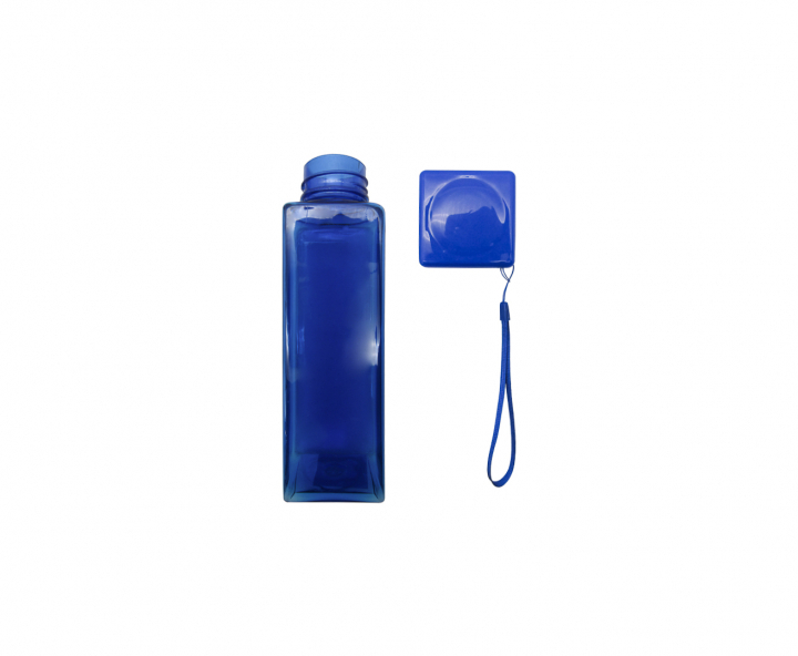 HOPPY CUADRADO (500ML) TRANSP./AZUL