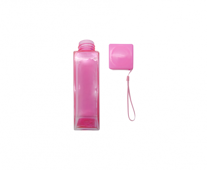 HOPPY CUADRADO (500ML) TRANSP./ROSADO