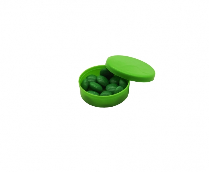 ENVASE PLASTICO CIRCULAR 10P (40ML) VERDE