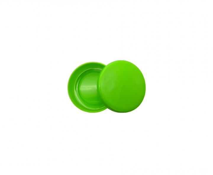 ENVASE PLASTICO CIRCULAR 10P (40ML) VERDE