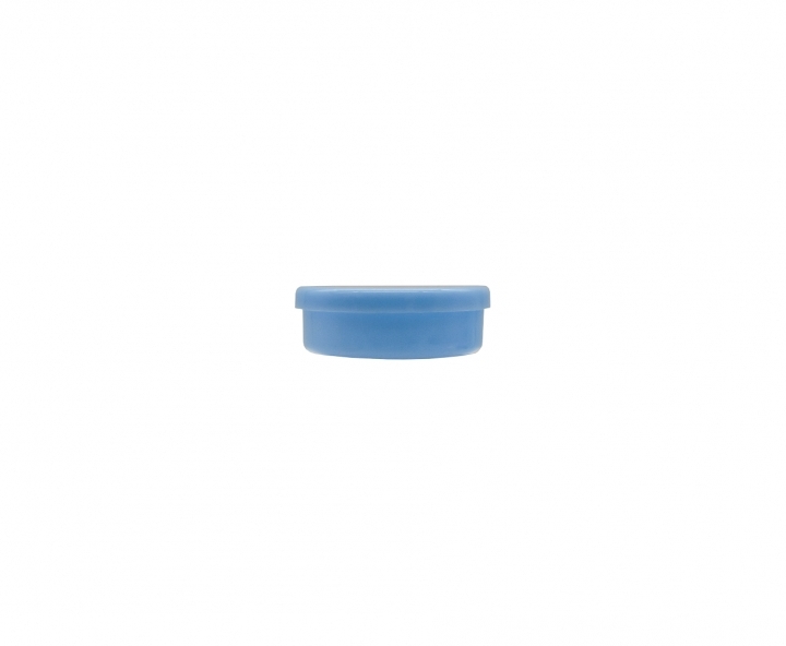 ENVASE PLASTICO CIRCULAR 10P (40ML) CELESTE
