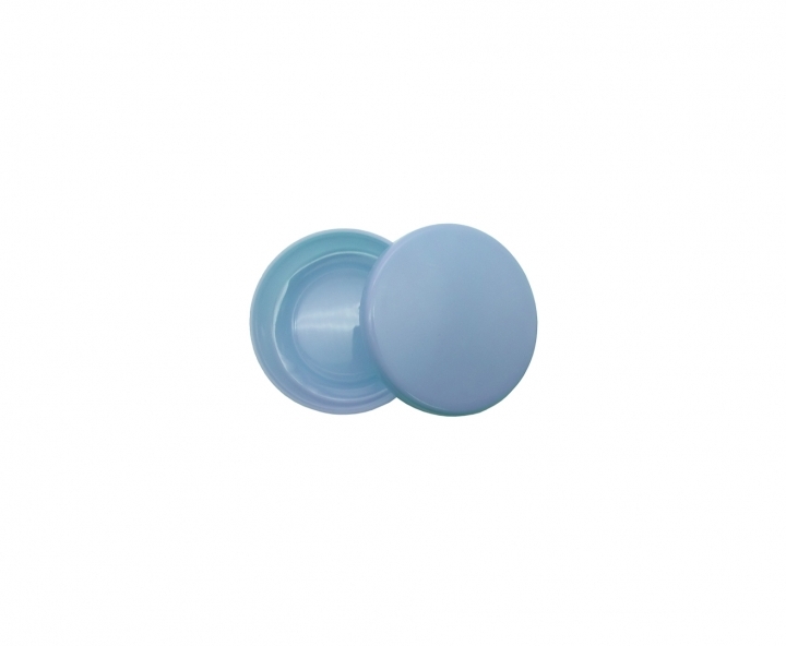 ENVASE PLASTICO CIRCULAR 10P (40ML) CELESTE