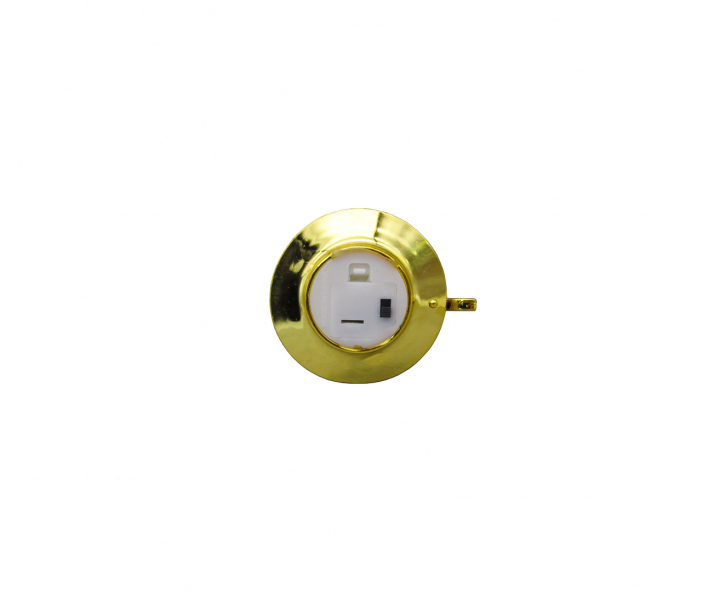 PORTA VELA ARTIFICIAL LUZ CALIDA (8X9.5CM) DORADO