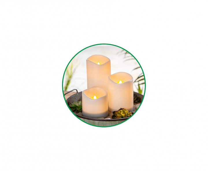 VELA ARTIFICIAL LUZ CALIDA (5X12CM) BLANCO