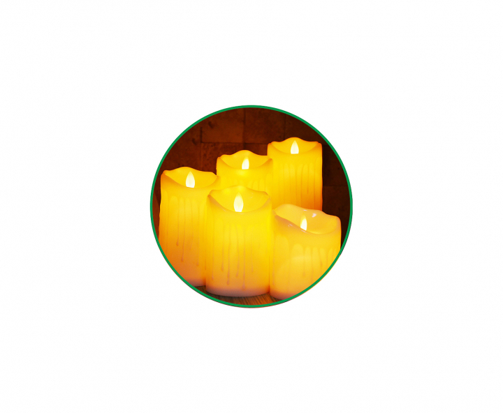 VELA ARTIFICIAL LUZ CALIDA (5X12CM) BLANCO