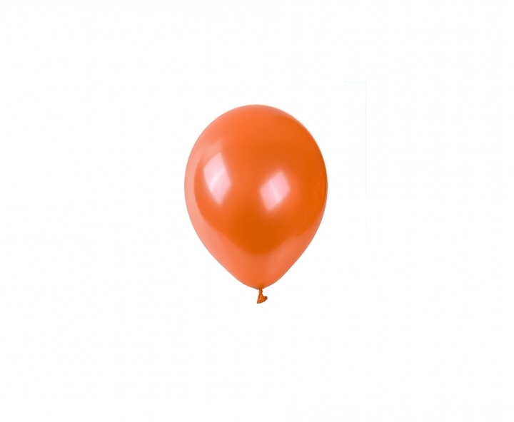 GLOBOS LATEX METALIZADO 25P NARANJA