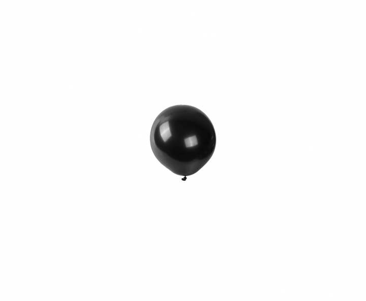 GLOBOS LATEX METALIZADO 50P NEGRO