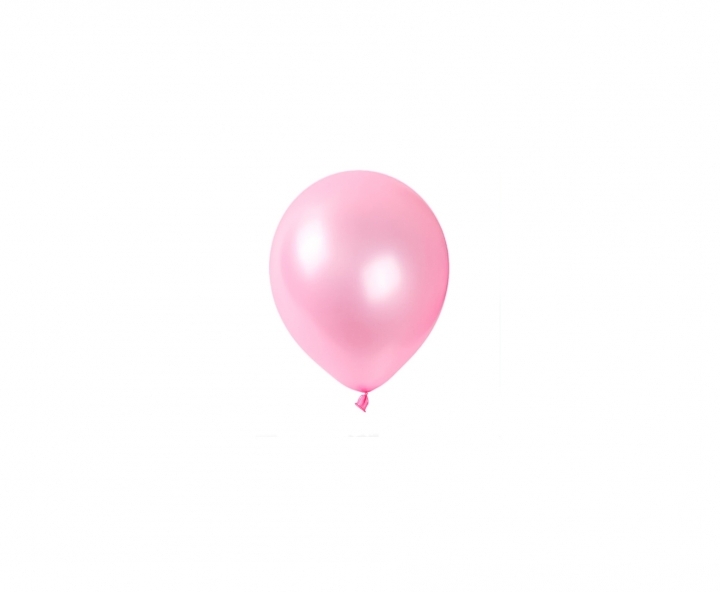 GLOBOS LATEX METALIZADO 25P ROSADO CLARO