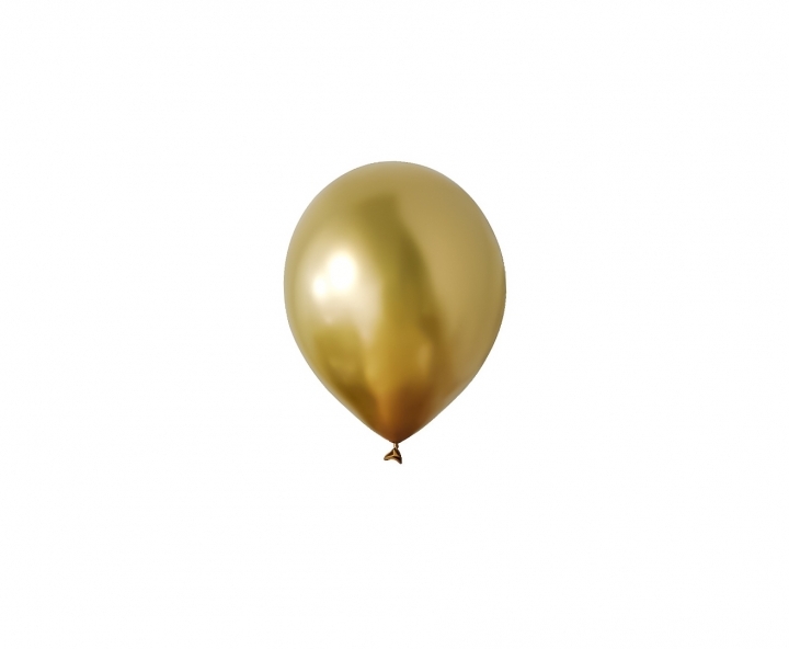 GLOBOS LATEX Nro.10 METALIZADO 12P DORADO