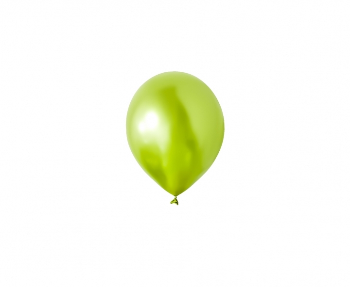 GLOBOS LATEX METALIZADO 12P VERDE LIMON