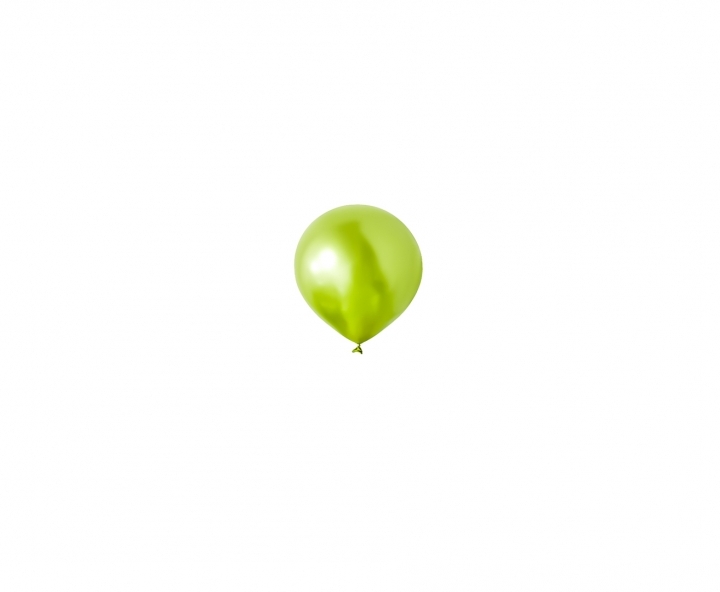 GLOBOS LATEX METALIZADO 25P VERDE LIMON
