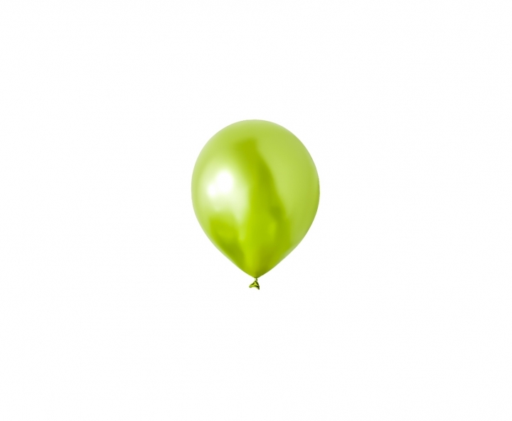 GLOBOS LATEX METALIZADO 25P VERDE LIMON