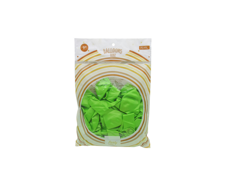 GLOBO LATEX Nro.9 PEARL 50P VERDE P22