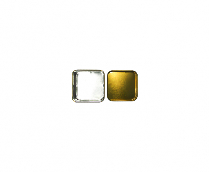 LATA CUADRADO 10P (6.5X4) DORADO