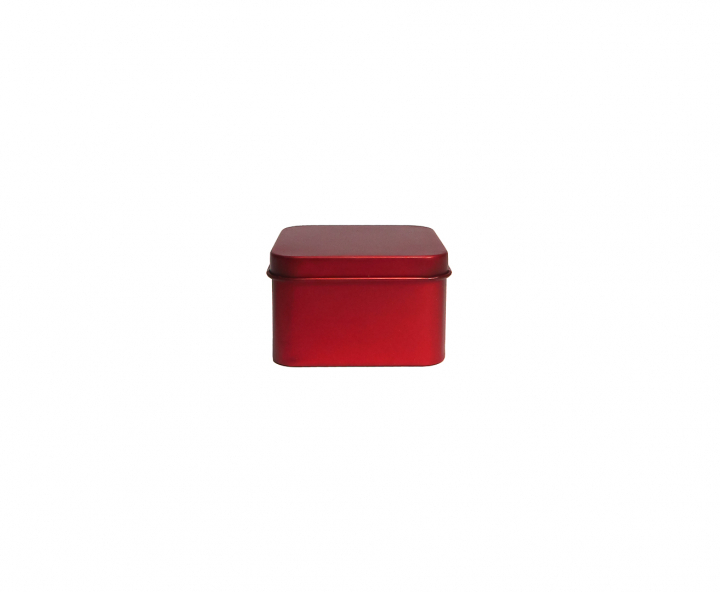 LATA CUADRADO 10P (6.5X4) ROJO