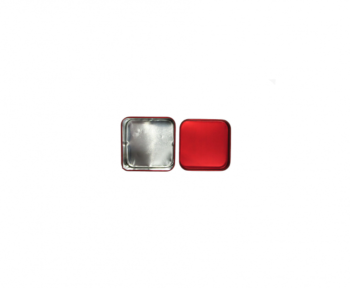 LATA CUADRADO 10P (6.5X4) ROJO