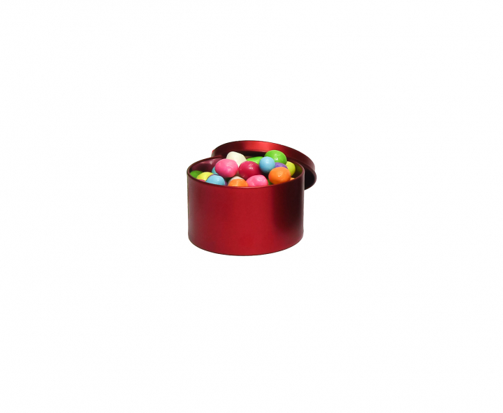 LATA CIRCULAR 10P (7.5X5) ROJO