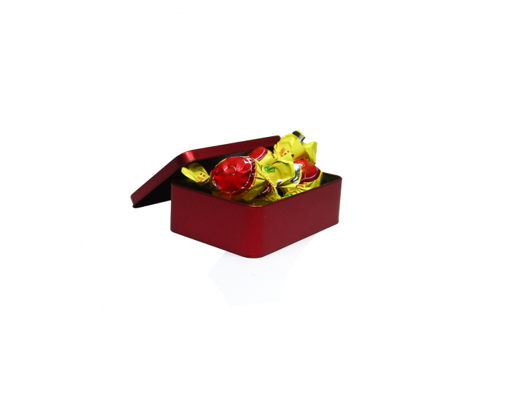 LATA RECTANGULAR 4P (12.5X4X9.5) ROJO