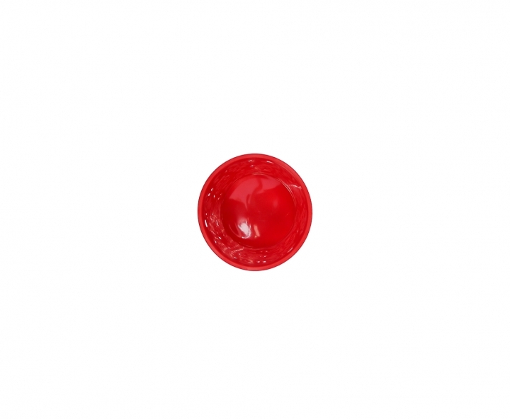MACETA PLASTICA (10X9CM) ROJO