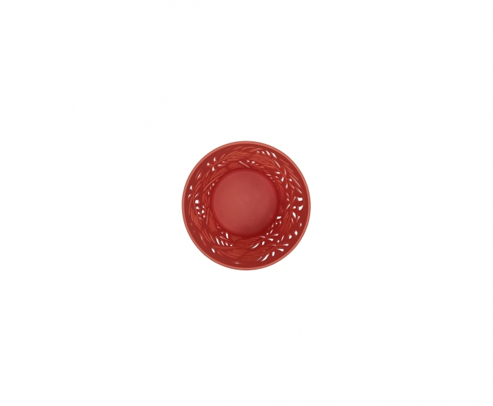 MACETA PLASTICA (11X10CM) ROJO