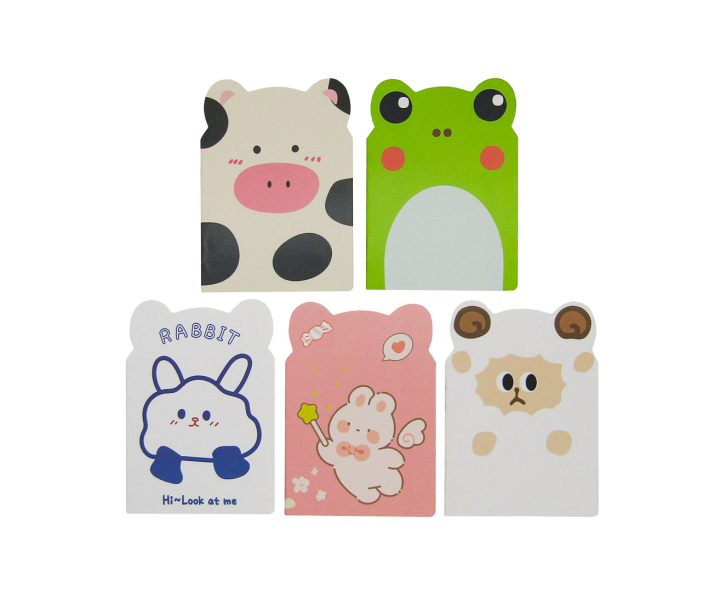 ANOTADOR ANIMAL 4P (8.5X12CM) 16 HOJAS