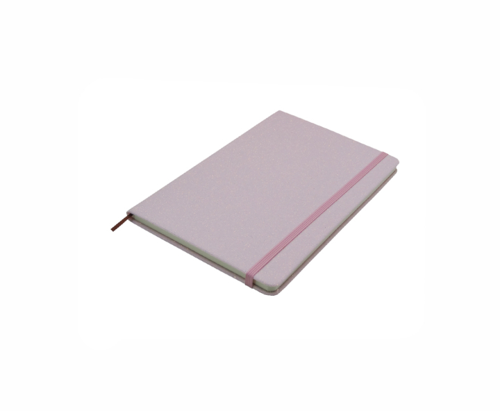 ANOTADOR BRILLOSO (14X21) ROSADO 80 HOJAS