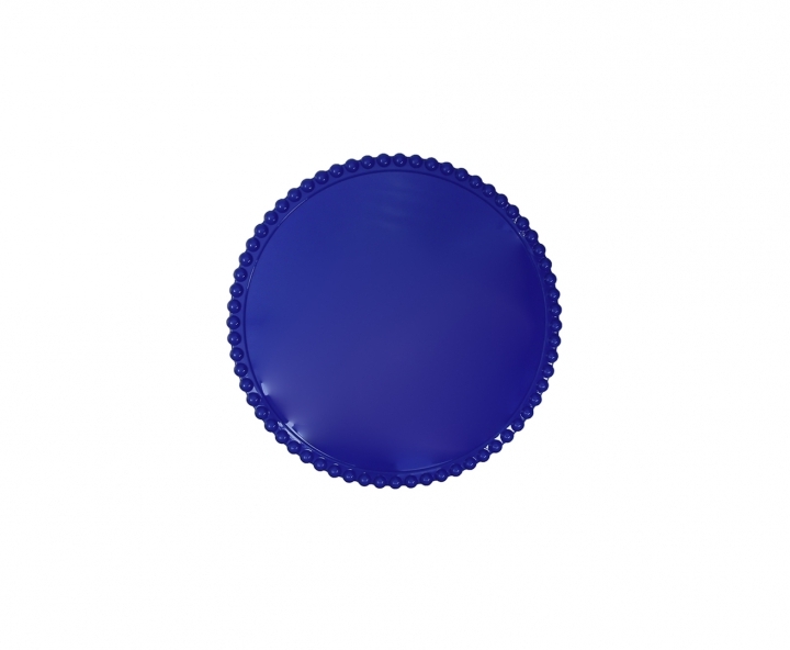 BANDEJA PLASTICA C/ BASE (25X8CM) AZUL
