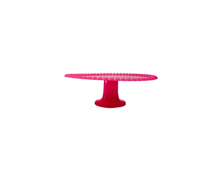 BANDEJA PLASTICA C/ BASE (25X8CM) FUCSIA