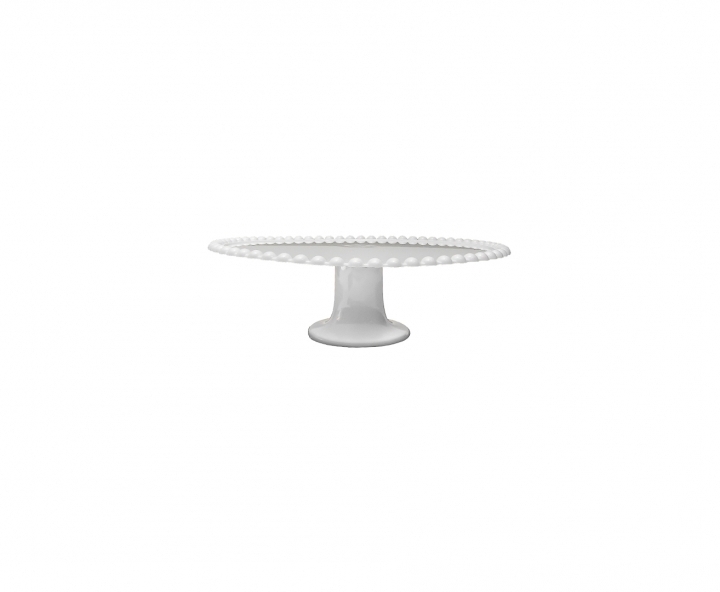 BANDEJA PLASTICA C/ BASE (25X8CM) BLANCO