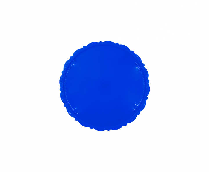 BANDEJA PLASTICA C/ BASE (30X8CM) AZUL