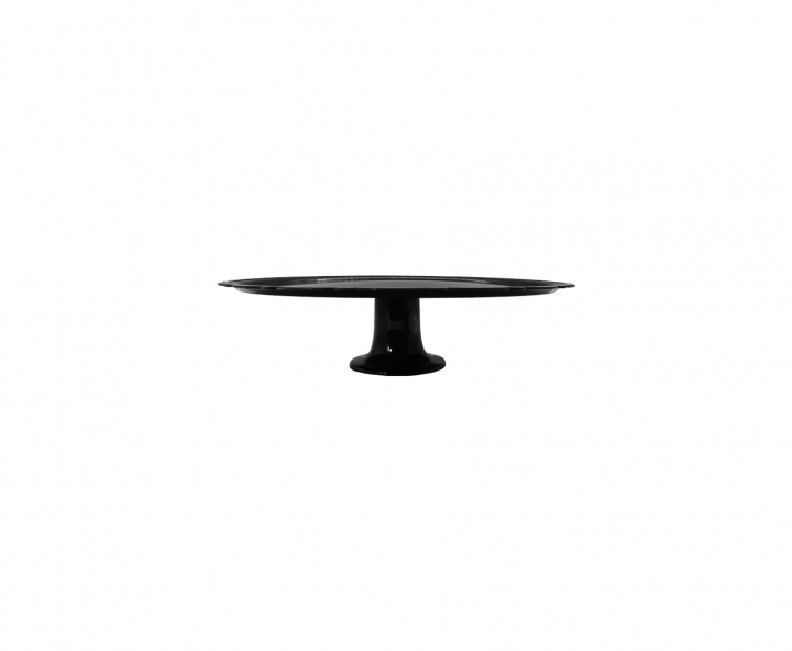 BANDEJA PLASTICA C/ BASE (30X8CM) NEGRO