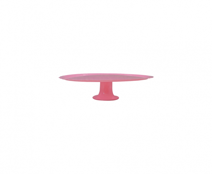 BANDEJA PLASTICA C/ BASE (30X8CM) ROSADO