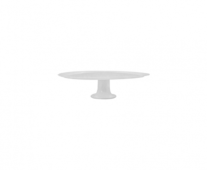 BANDEJA PLASTICA C/ BASE (30X8CM) BLANCO
