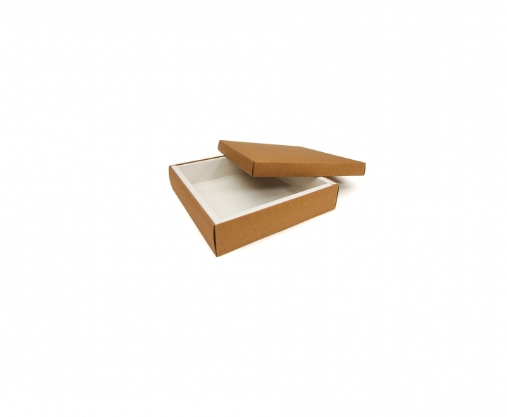 CAJA PAPEL CUADRADO 5P (18X18X4) BLANCO/NATURAL