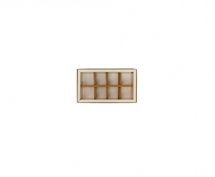 CAJA PAPEL RECTANGULO 5P (10X18X4) BLANCO/NATURAL