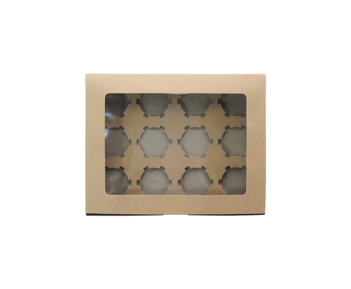 CAJA PAPEL RECTANGULO C/ VISOR 5P (32X25X8) NATURAL