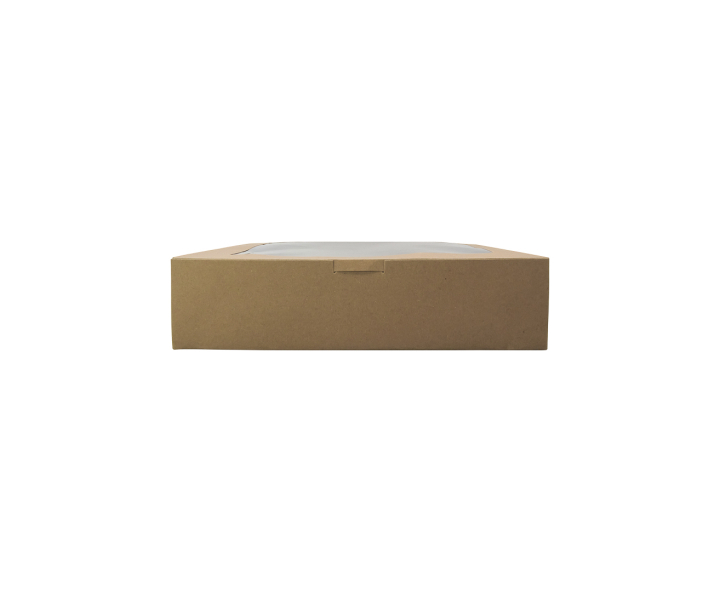 CAJA PAPEL RECTANGULO C/ VISOR 5P (32X25X8) NATURAL