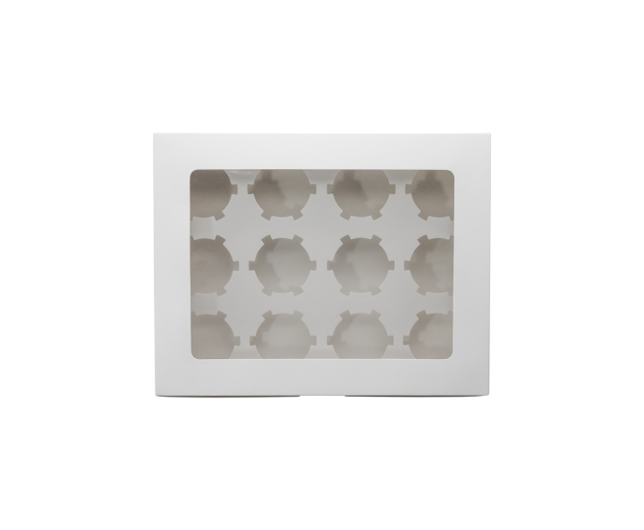 CAJA PAPEL RECTANGULO C/ VISOR 5P (32X25X8) BLANCO