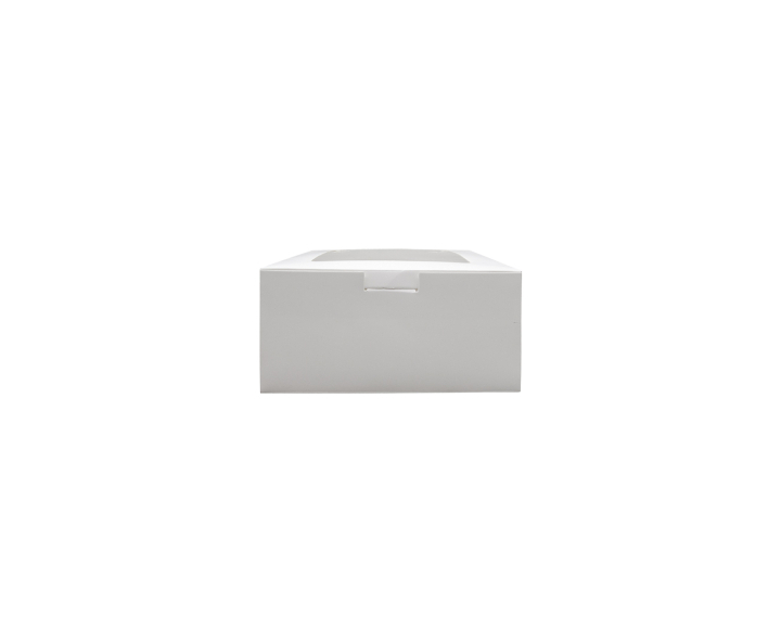 CAJA PAPEL CUADRADO C/ VISOR 5P (16X16X8) BLANCO