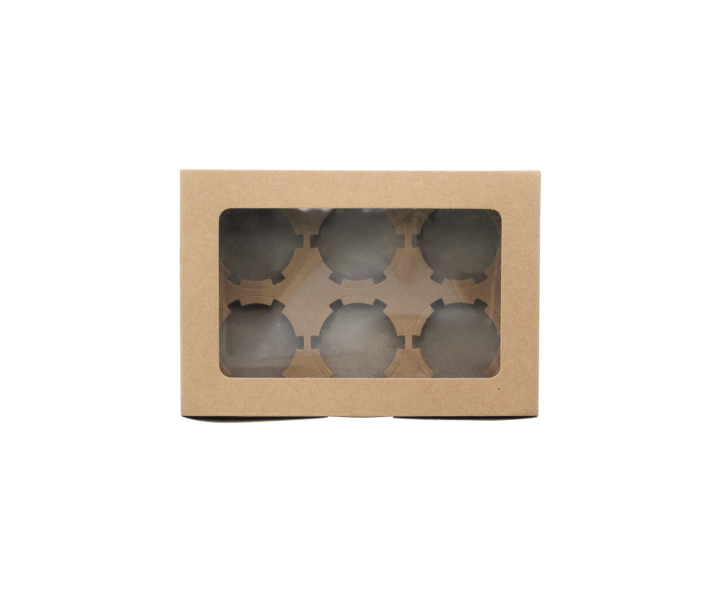 CAJA PAPEL RECTANGULO C/ VISOR 5P (23X16X8) NATURAL