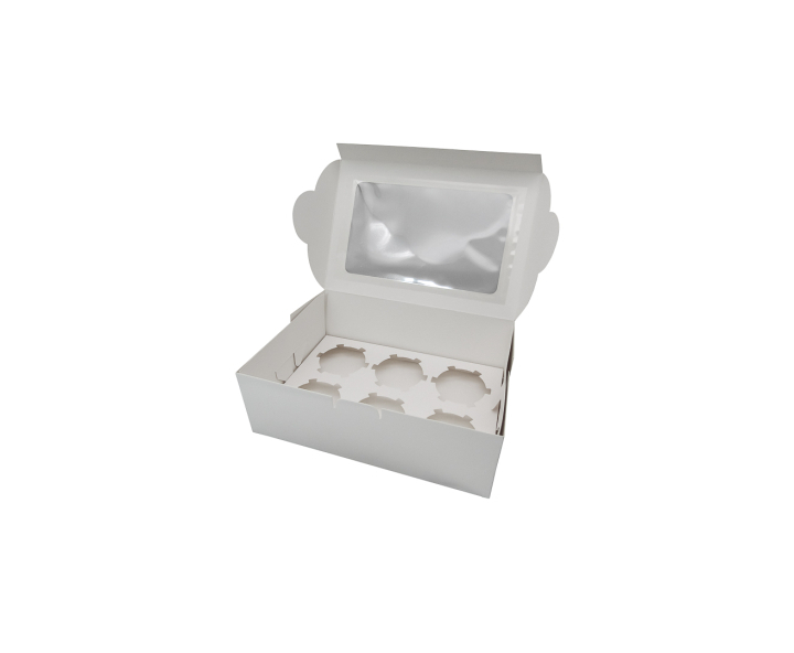 CAJA PAPEL RECTANGULO C/ VISOR 5P (23X16X8) BLANCO
