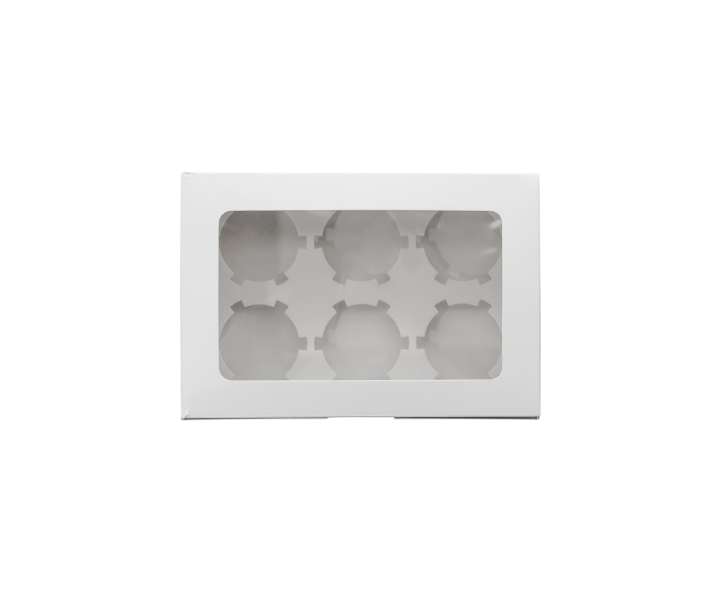 CAJA PAPEL RECTANGULO C/ VISOR 5P (23X16X8) BLANCO