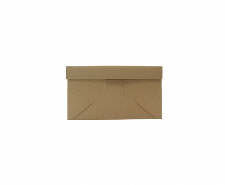 CAJA PAPEL CUADRADO C/ VISOR 5P (25X25X15) NATURAL