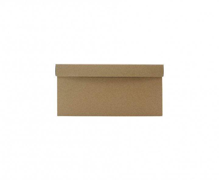 CAJA PAPEL CUADRADO C/ VISOR 5P (30X30X15) NATURAL